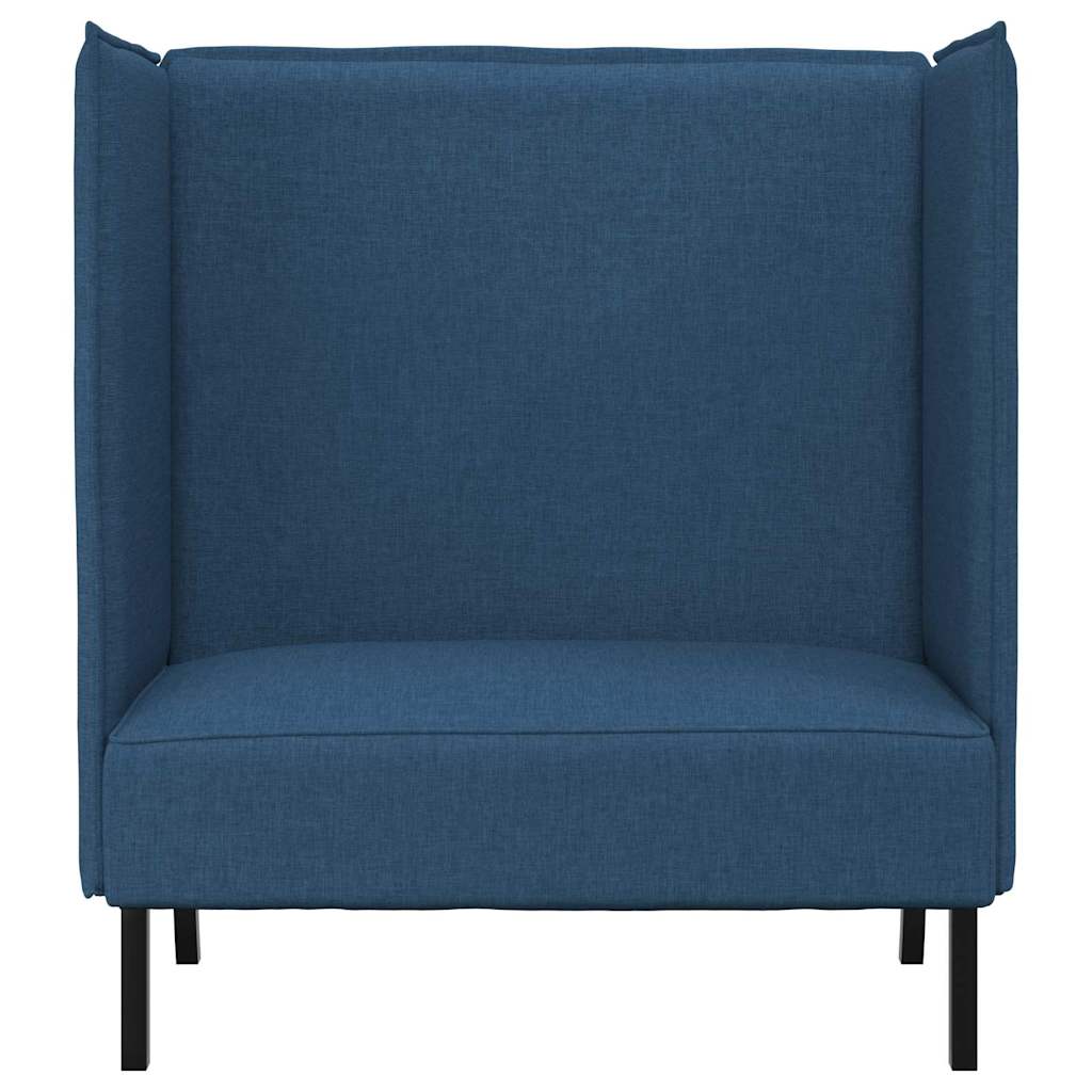 Canapea cu spătar înalt albastru 109 x 56 x 121 cm țesătură GartenMobel Dekor