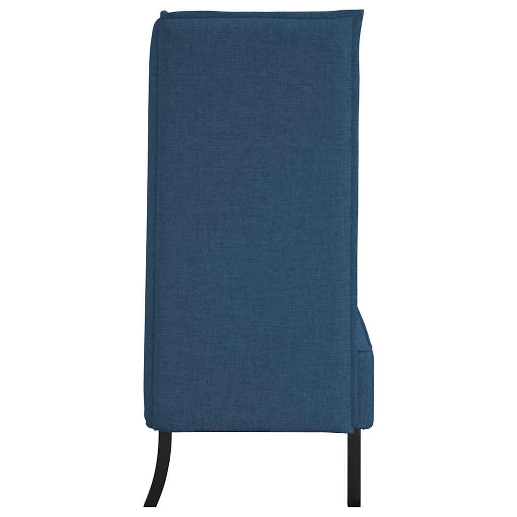 Canapea cu spătar înalt albastru 109 x 56 x 121 cm țesătură GartenMobel Dekor
