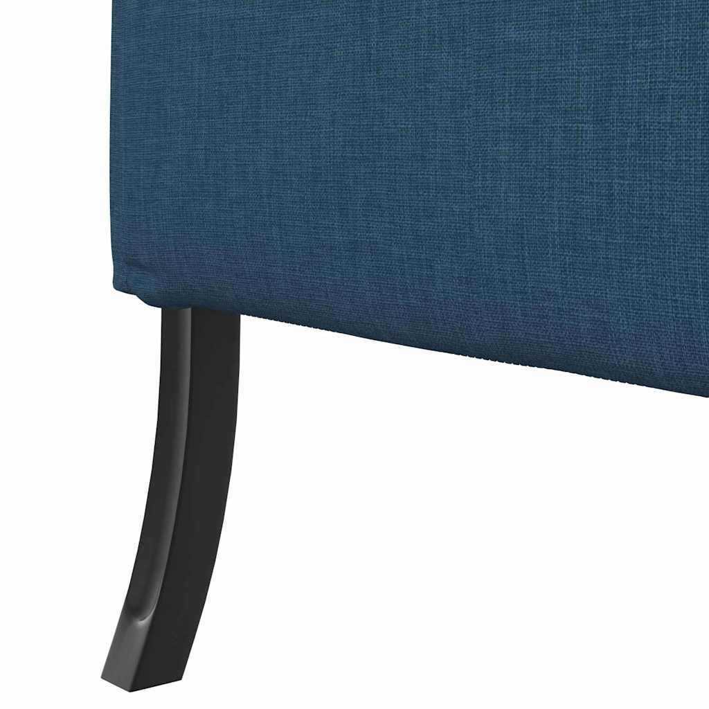 Canapea cu spătar înalt albastru 109 x 56 x 121 cm țesătură GartenMobel Dekor