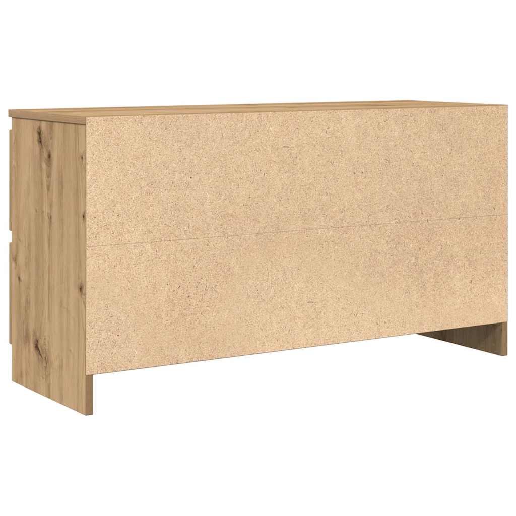 Comodă TV, stejar artizanal, 100x35x54 cm, lemn prelucrat GartenMobel Dekor