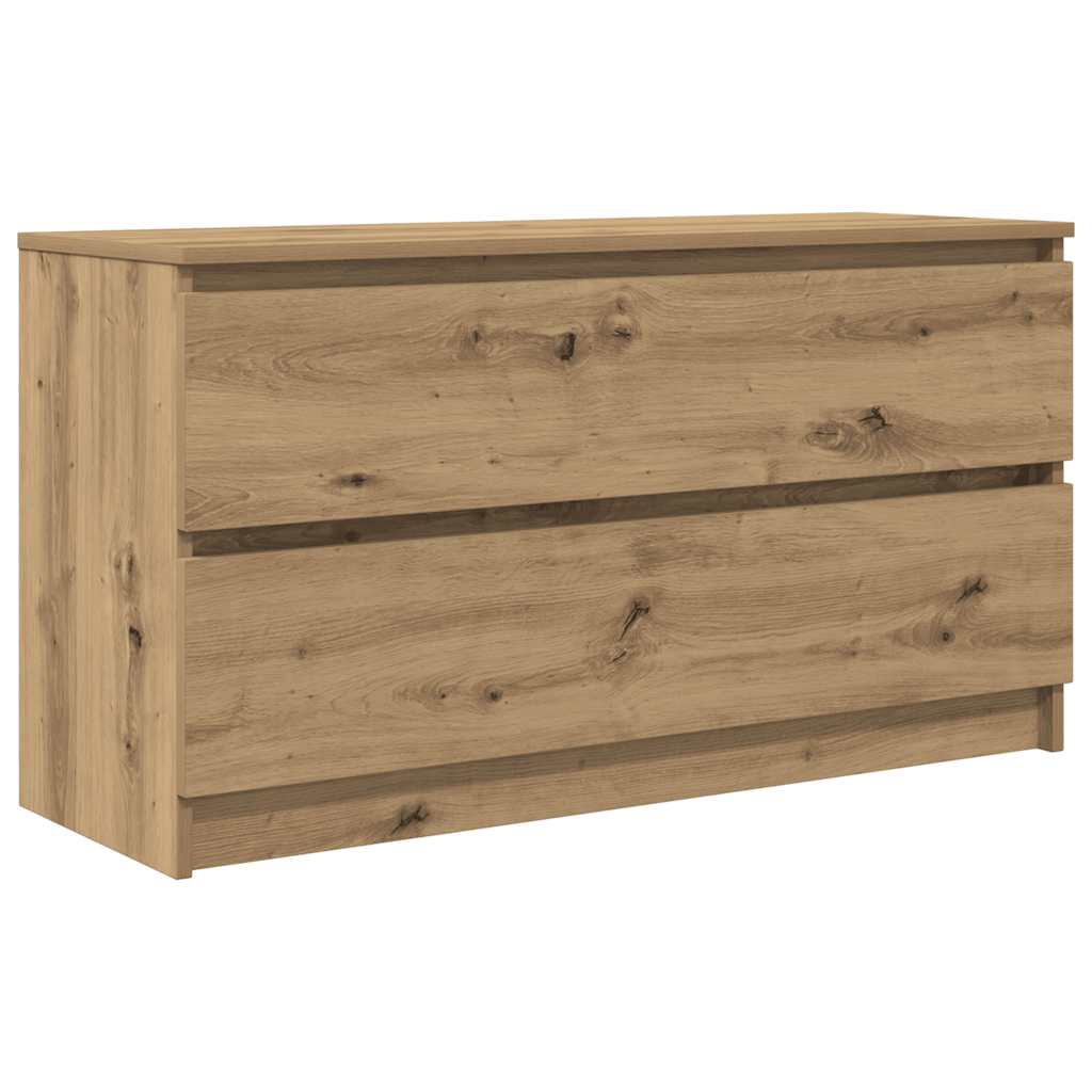 Comodă TV, stejar artizanal, 100x35x54 cm, lemn prelucrat GartenMobel Dekor