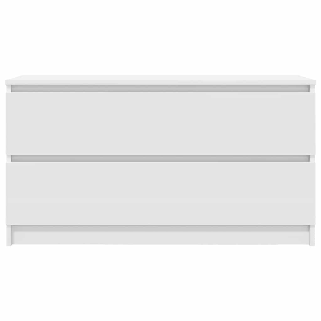 Dulap TV alb 100x35x54 cm lemn prelucrat GartenMobel Dekor