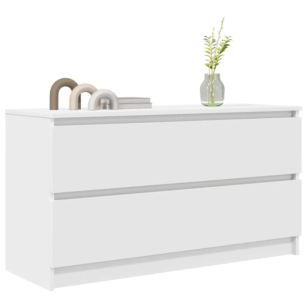 Dulap TV alb 100x35x54 cm lemn prelucrat GartenMobel Dekor
