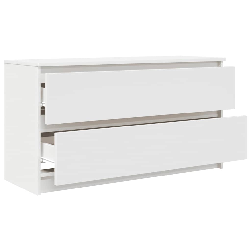 Dulap TV alb 100x35x54 cm lemn prelucrat GartenMobel Dekor