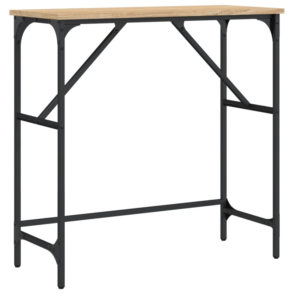 Masă consolă, stejar sonoma, 75x32x75 cm, lemn prelucrat GartenMobel Dekor