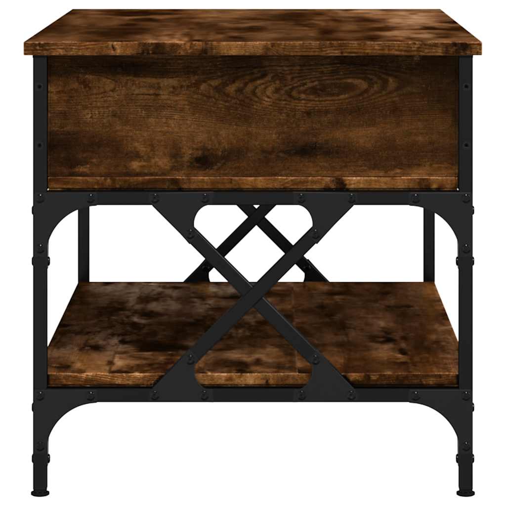 Măsuță de cafea, 70x50x50 cm, lemn prelucrat și metal GartenMobel Dekor