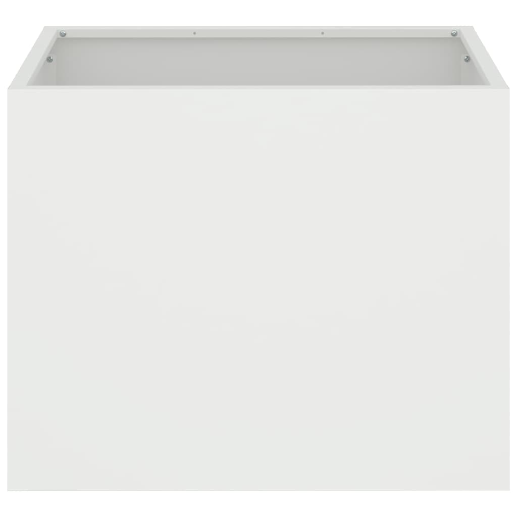 Vază pentru Grădină Alb 50 x 32 x 40 cm Oțel laminat la rece GartenMobel Dekor