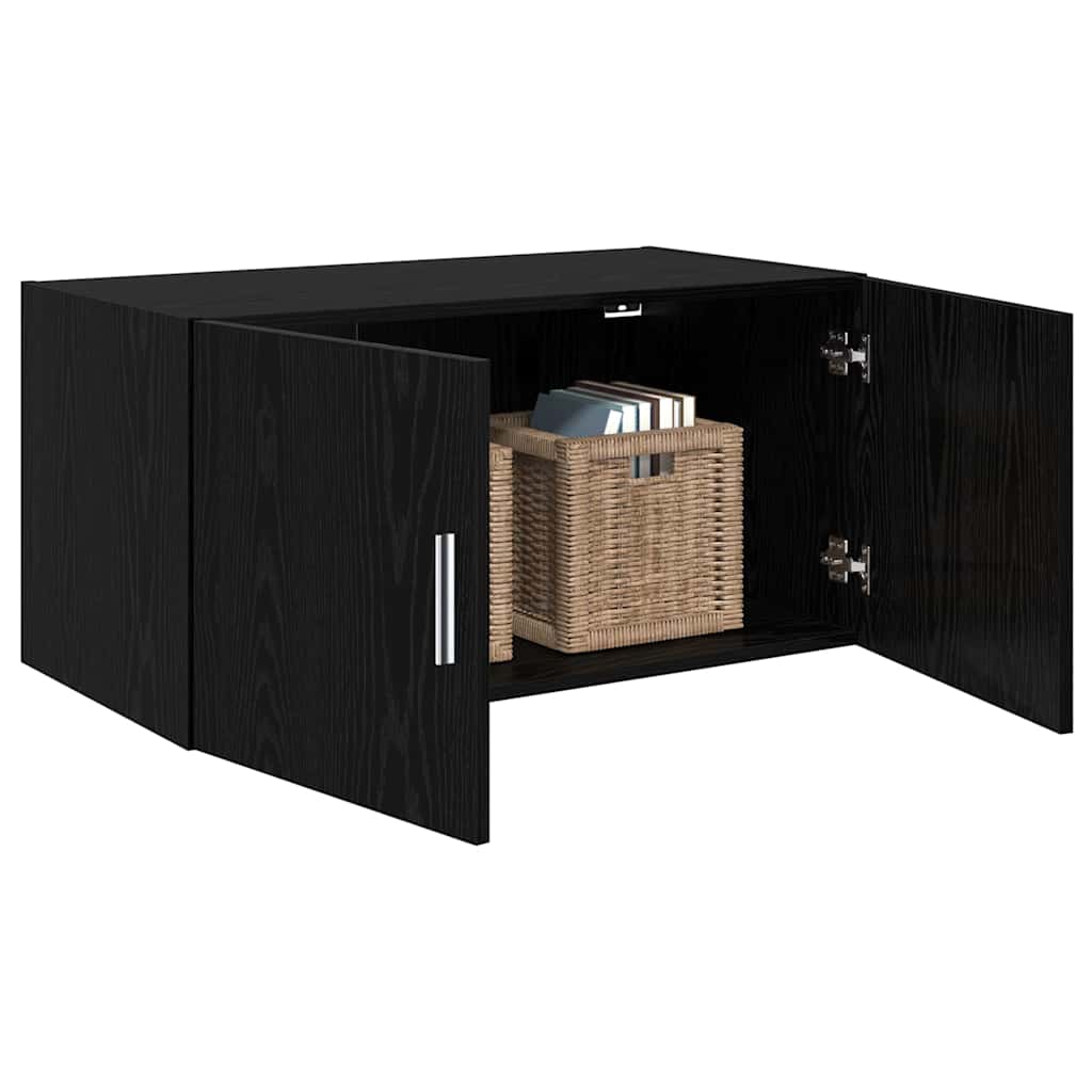 Dulap de perete Stejar negru 80 x 42.5 x 40 cm Lemn compozit GartenMobel Dekor