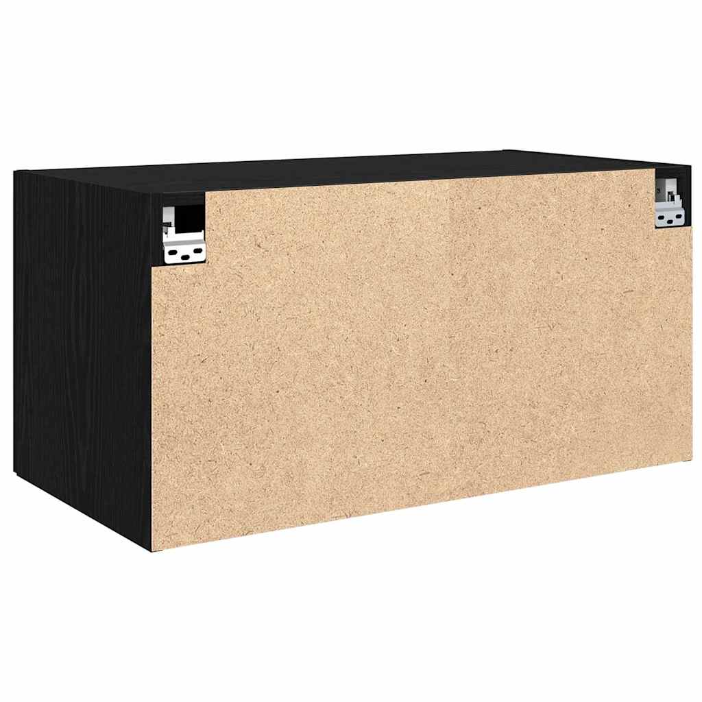 Dulap de perete Stejar negru 80 x 42.5 x 40 cm Lemn compozit GartenMobel Dekor