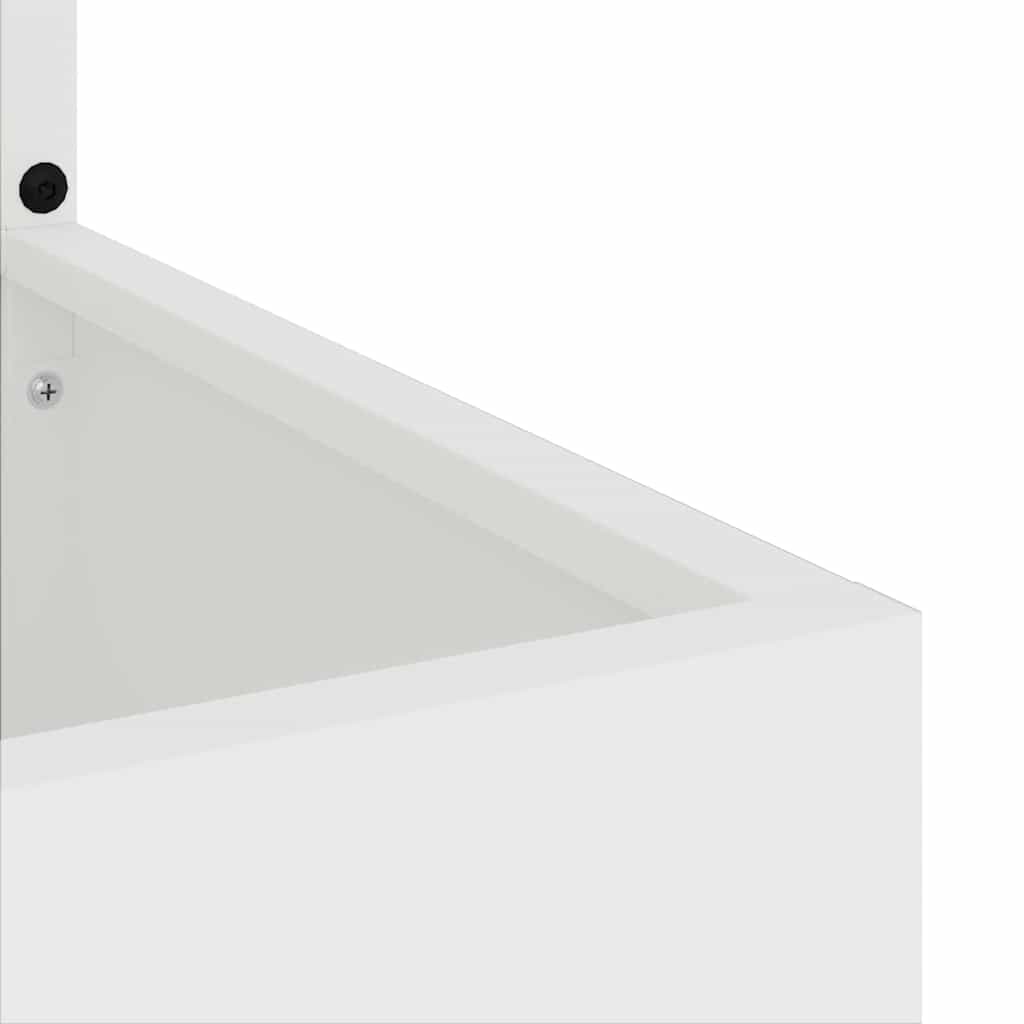 Ghiveci de Grădină cu Panou Decorativ Alb 50 x 140 cm GartenMobel Dekor