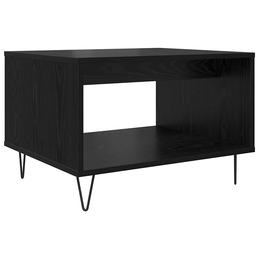 Masă de cafea Stejar negru 60 x 50 x 40 cm Lemn compozit GartenMobel Dekor