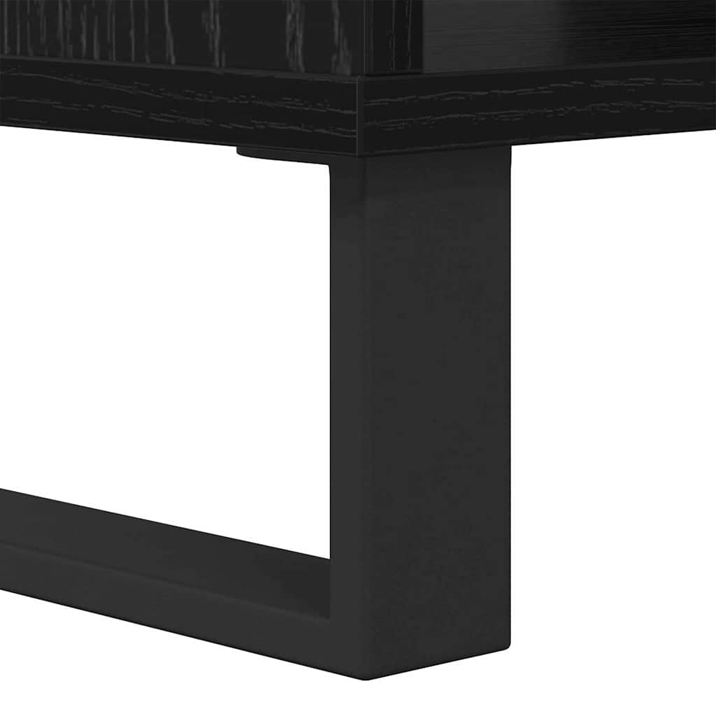 Masă de cafea Stejar negru 60 x 50 x 40 cm Lemn compozit GartenMobel Dekor