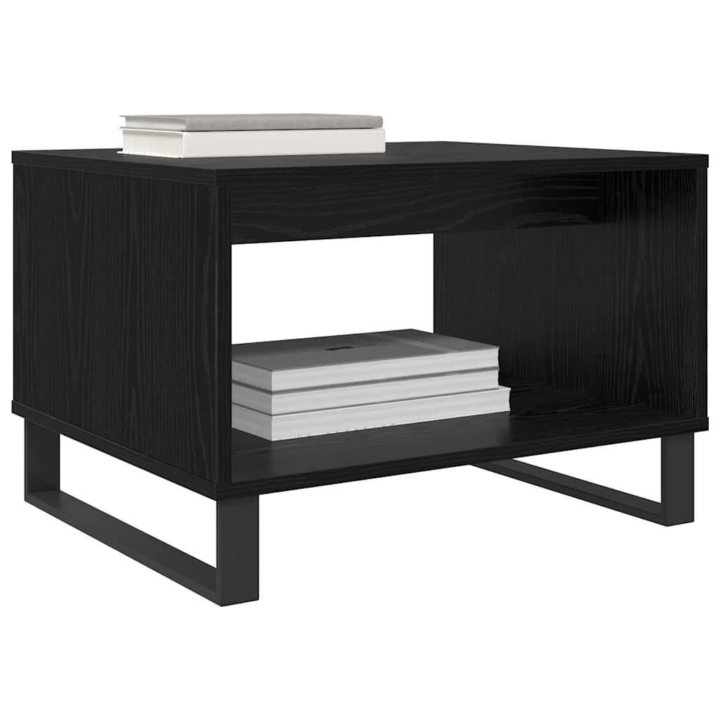 Masă de cafea Stejar negru 60 x 50 x 40 cm Lemn compozit GartenMobel Dekor