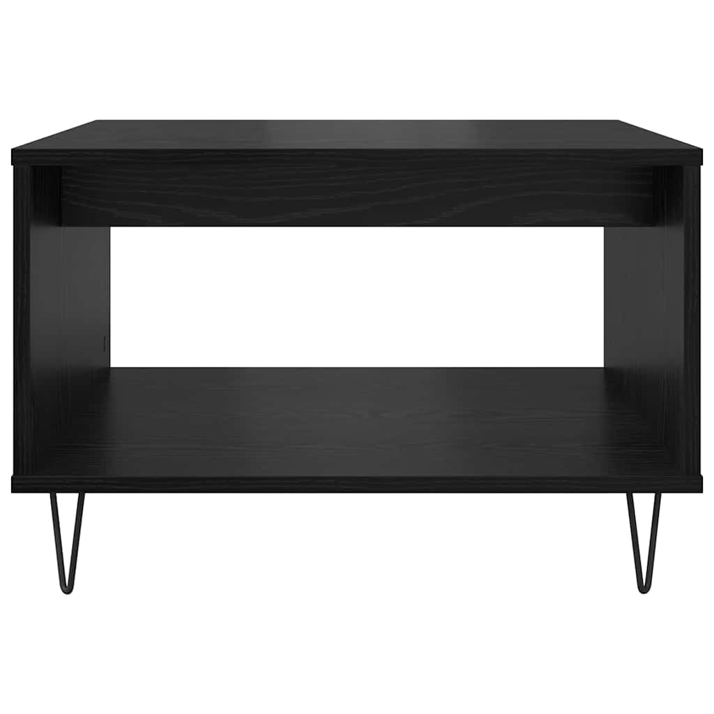Masă de cafea Stejar negru 60 x 50 x 40 cm Lemn compozit GartenMobel Dekor