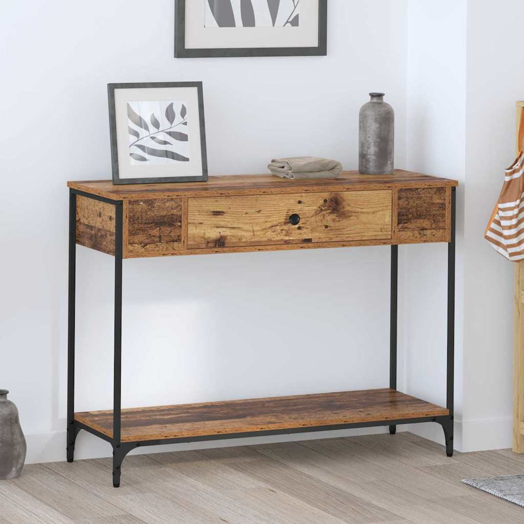Masă de consolă Lemn vechi 100 x 34.5 x 75 cm Lemn compozit GartenMobel Dekor