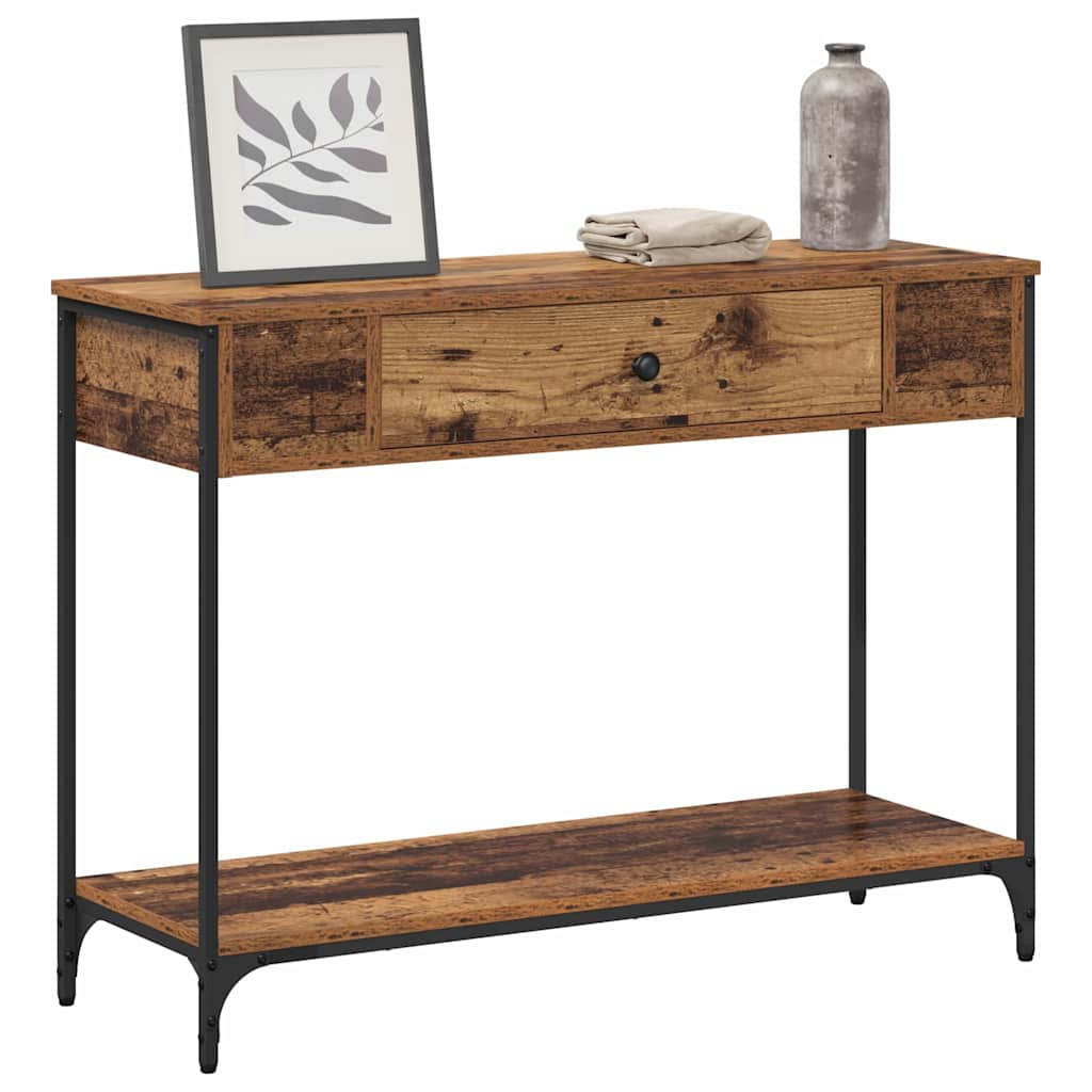 Masă de consolă Lemn vechi 100 x 34.5 x 75 cm Lemn compozit GartenMobel Dekor