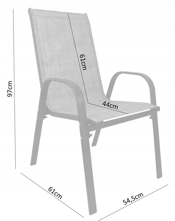 Set mobilier gradina textilene, 2 scaune, 1 canapea si 1 masa, gri deschis Household NewTrend