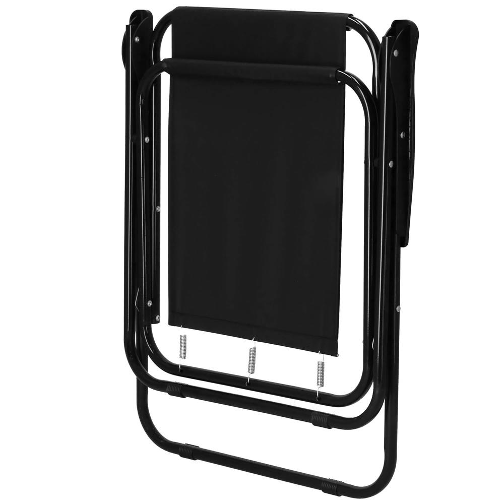 Scaun de plaja Sersimo, pliabil, 100kg, 52x73cm, negru Household NewTrend