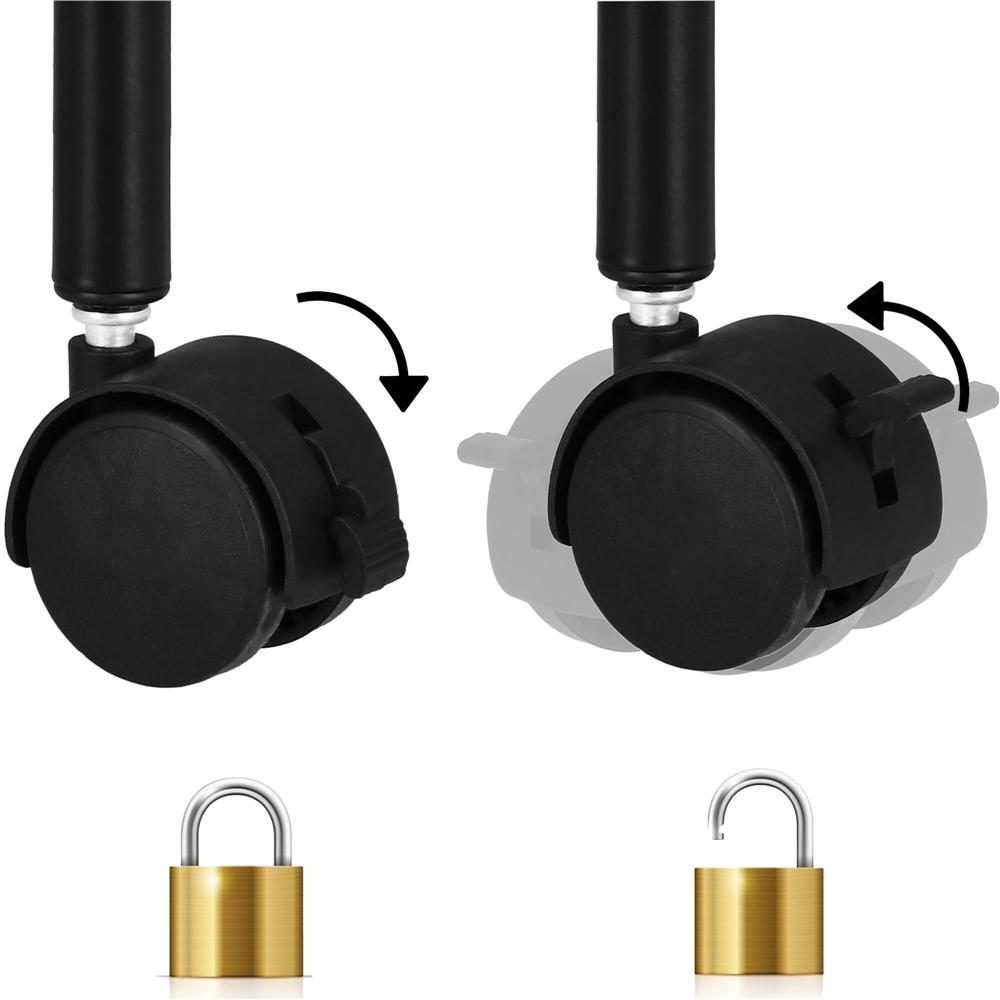 Raft metalic mobil tip carucior pentru bucatarie, 4 polite si 4 agatatori, negru, 44x26x85cm Household NewTrend