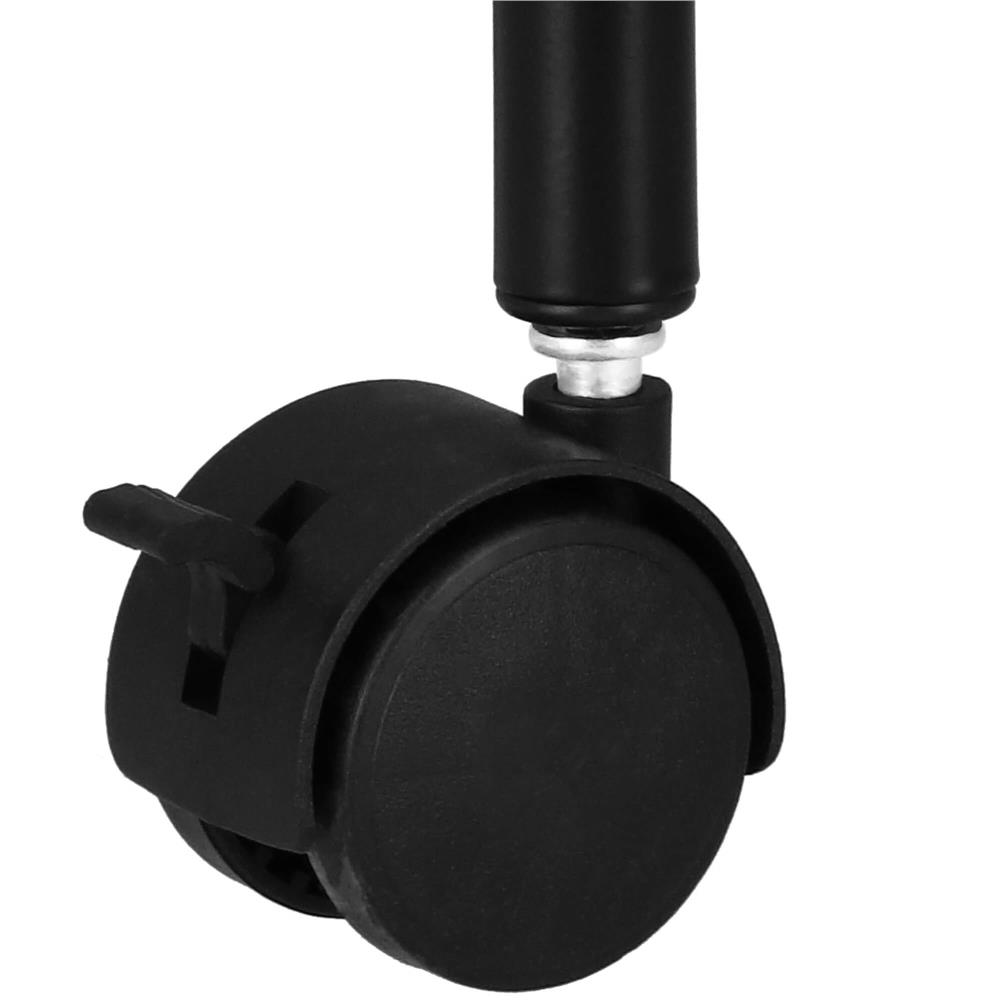 Raft metalic mobil tip carucior pentru bucatarie, 4 polite si 4 agatatori, negru, 44x26x85cm Household NewTrend