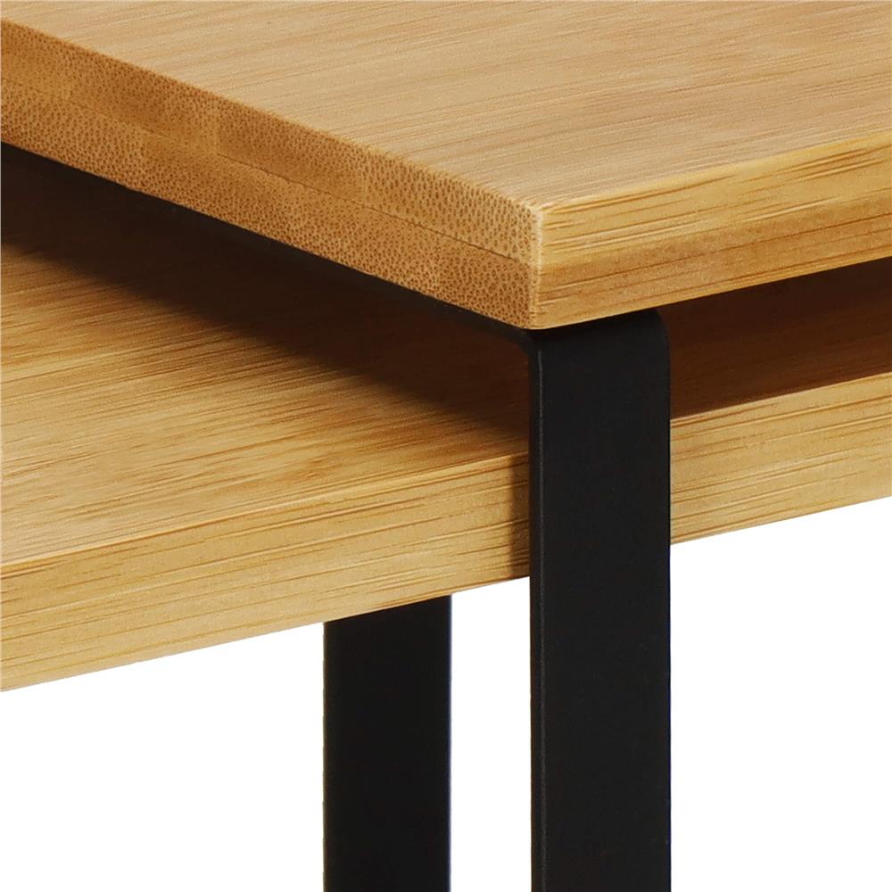 Set 2 rafturi de bucatarie suprapozabile, pentru ustensile sau condimente, 20x34x16cm, natur si negru Household NewTrend