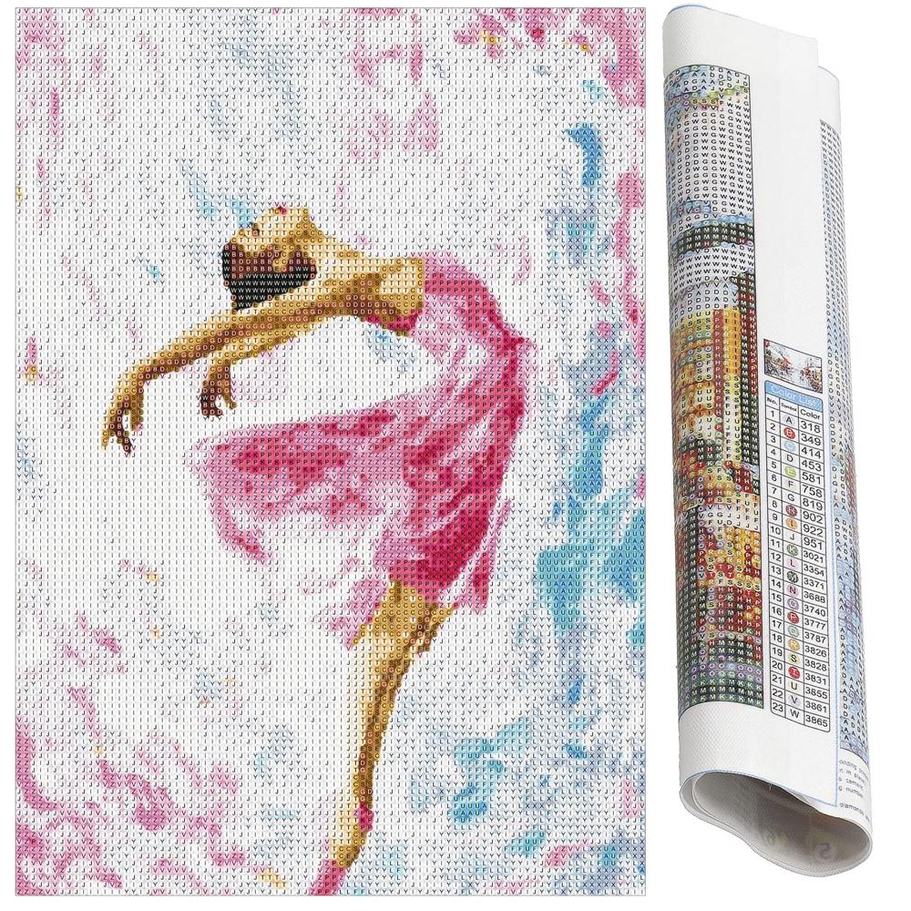 Set de broderie cu diamante 5D, 30x40cm, model Balerina Household NewTrend