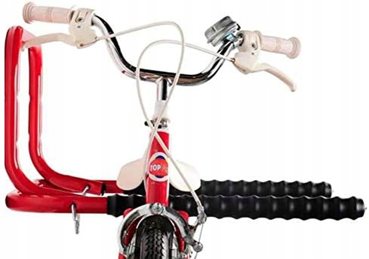 Suport de perete pentru parcare 2 biciclete, maxim 40kg, 50cm, rosu Household NewTrend