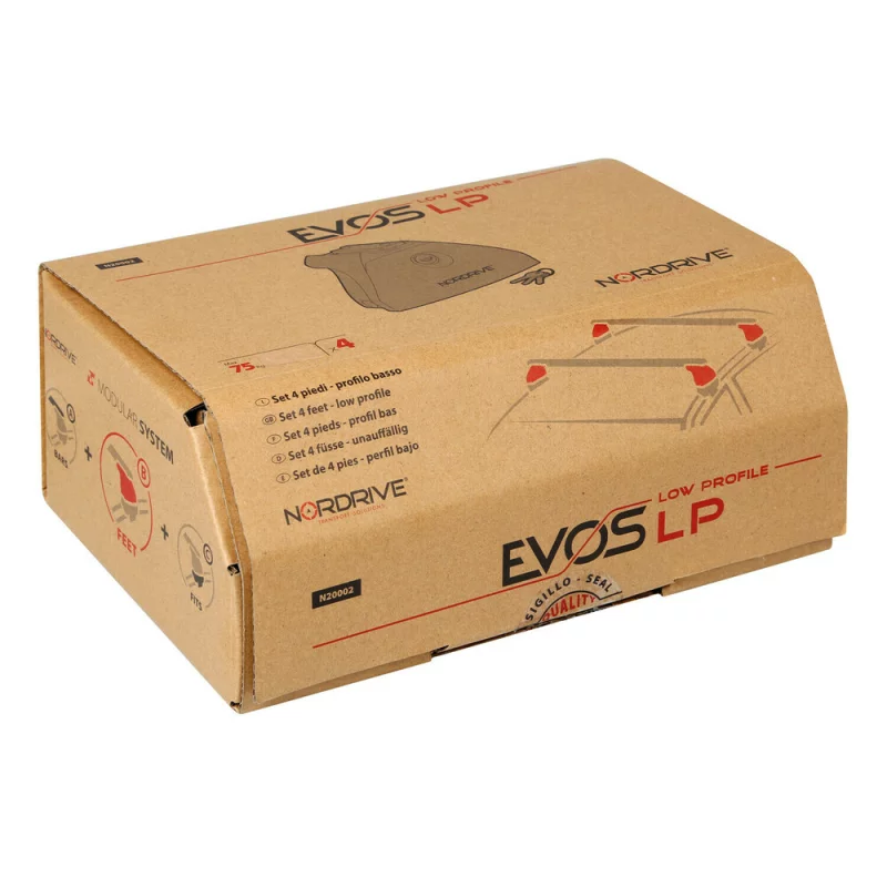 Evos LP (profil redus) kit de 4 picioare pentru toata gama de bare portbagaj Nordrive Garage AutoRide