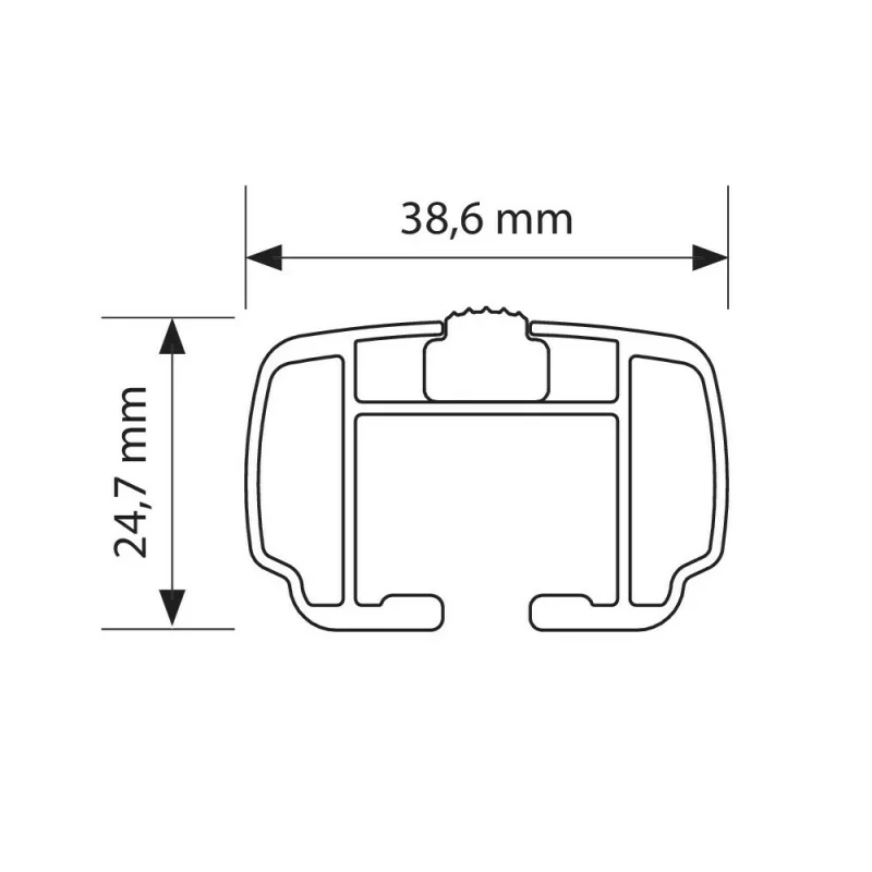 Helio Rail set complet de bare portbagaj din aluminiu - M - Evos RA Garage AutoRide