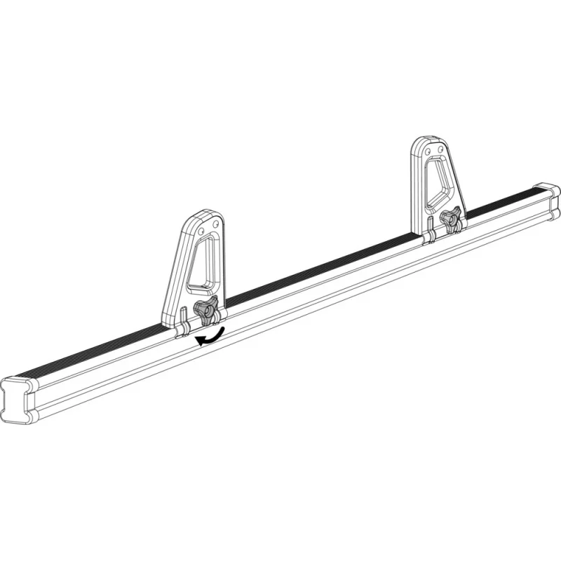 K-1 set opritoare incarcatura cu fixare pe bara portbagaj din otel Nordrive Kargo 2buc - 11 cm Garage AutoRide