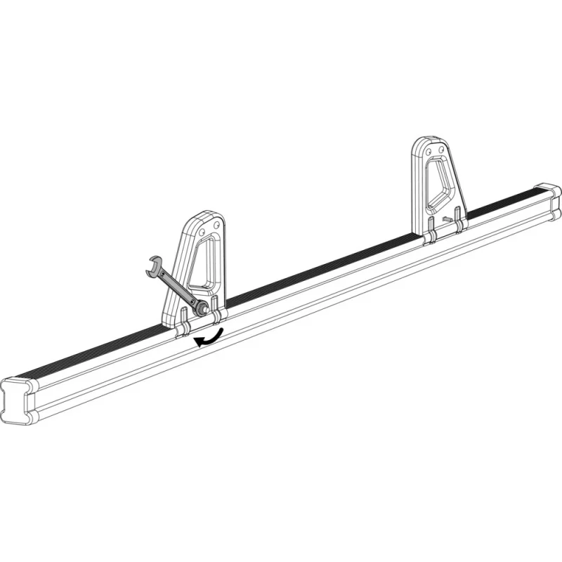 K-1 set opritoare incarcatura cu fixare pe bara portbagaj din otel Nordrive Kargo 2buc - 11 cm Garage AutoRide