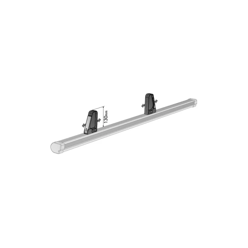 KP-1 set opritoare incarcatura cu fixare pe bara portbagaj din aluminiu Nordrive Silenzio Alumia Kuma Kargo-Plus 2buc Garage AutoRide