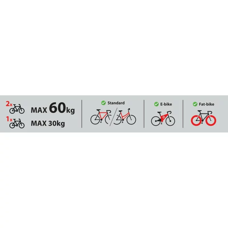 Wave 2 suport pentru biciclete cu fixare pe carligul de remorcare - 2 biciclete Garage AutoRide