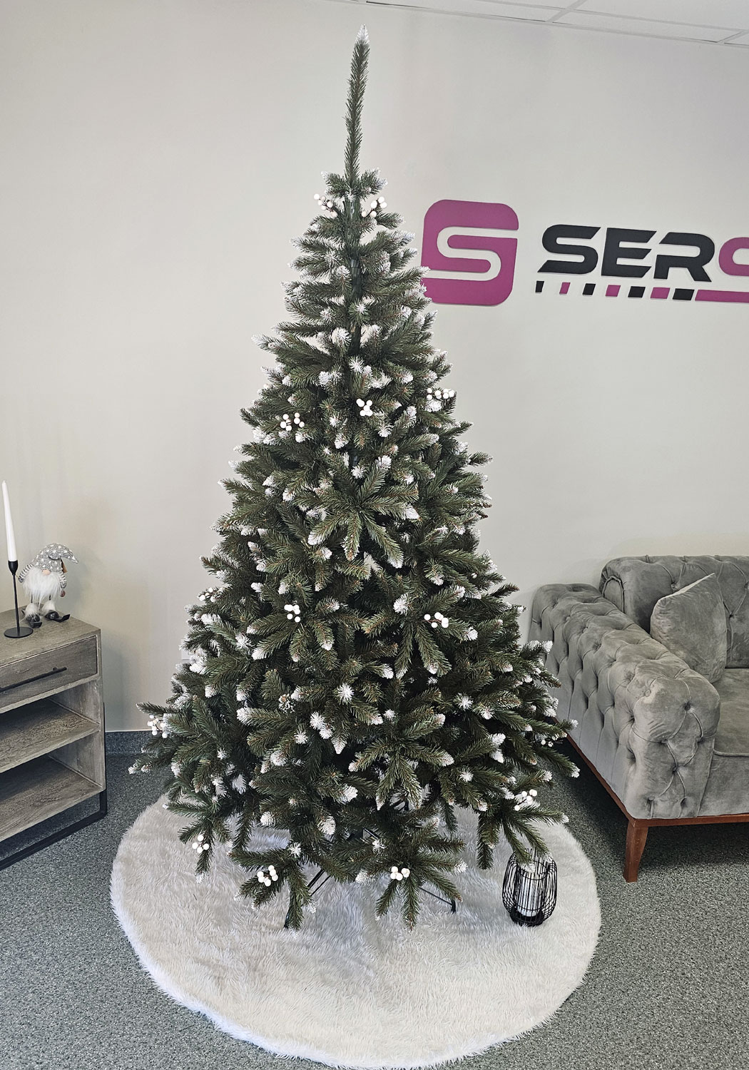 Brad artificial Christmas Deluxe by Sersimo, WhiteBerry, 2D, 220cm Household NewTrend
