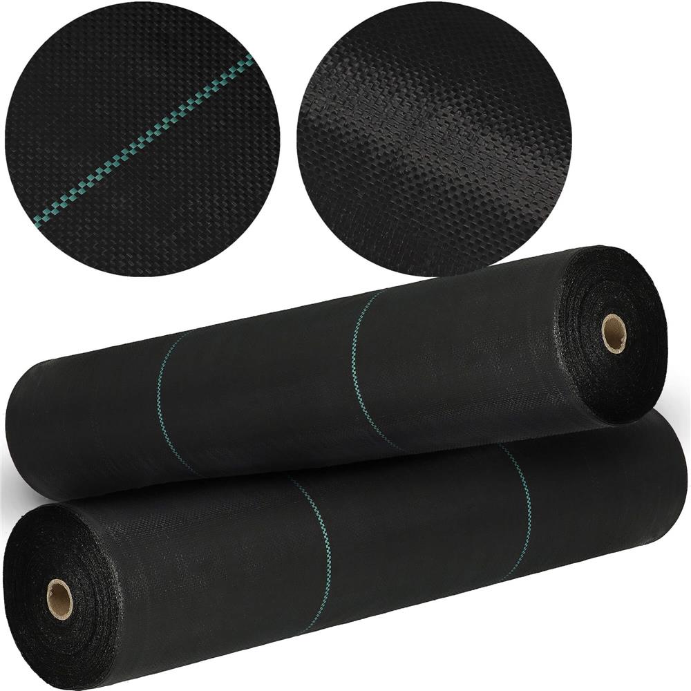 Folie agrotextil, mulcire, antiburuieni, filtru UV, 100 x 0.8metri, 90g/m2, negru Household NewTrend