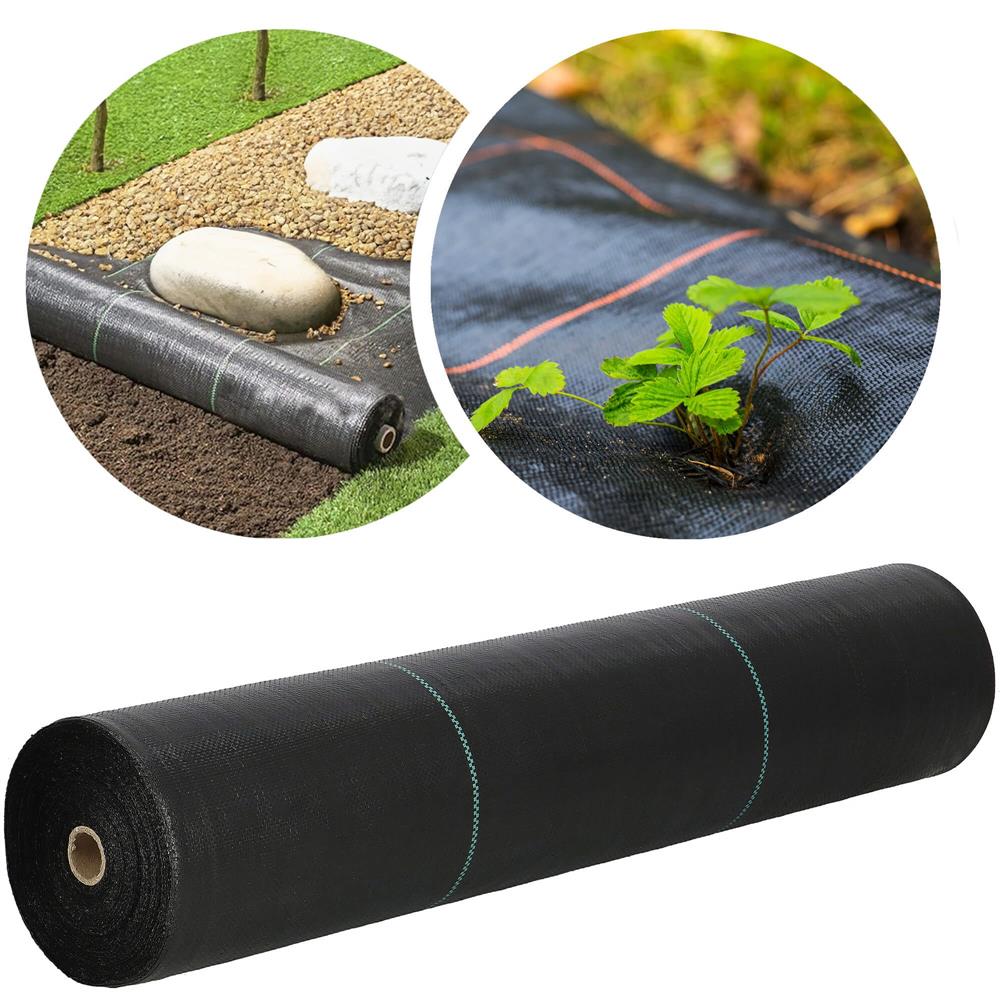 Folie agrotextil, mulcire, antiburuieni, filtru UV, 100 x 0.8metri, 90g/m2, negru Household NewTrend