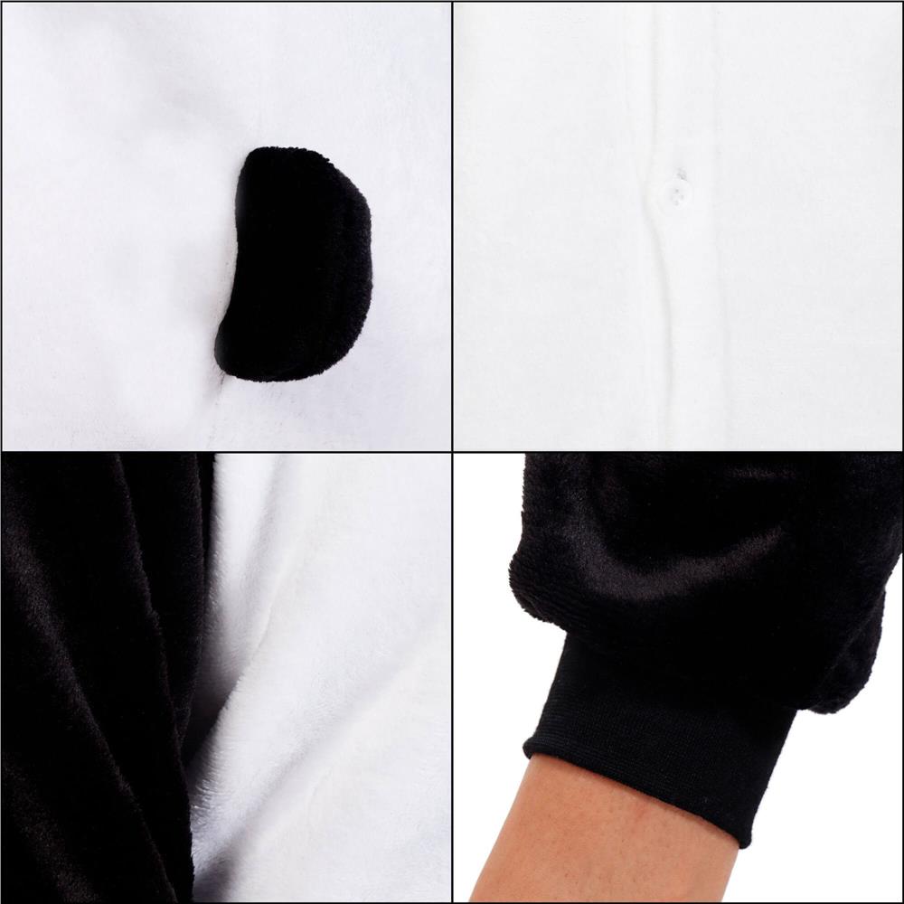 Pijama tip salopeta pentru adulti, model Panda, marime M Household NewTrend
