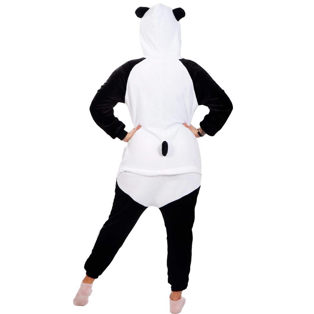 Pijama tip salopeta pentru adulti, model Panda, marime M Household NewTrend