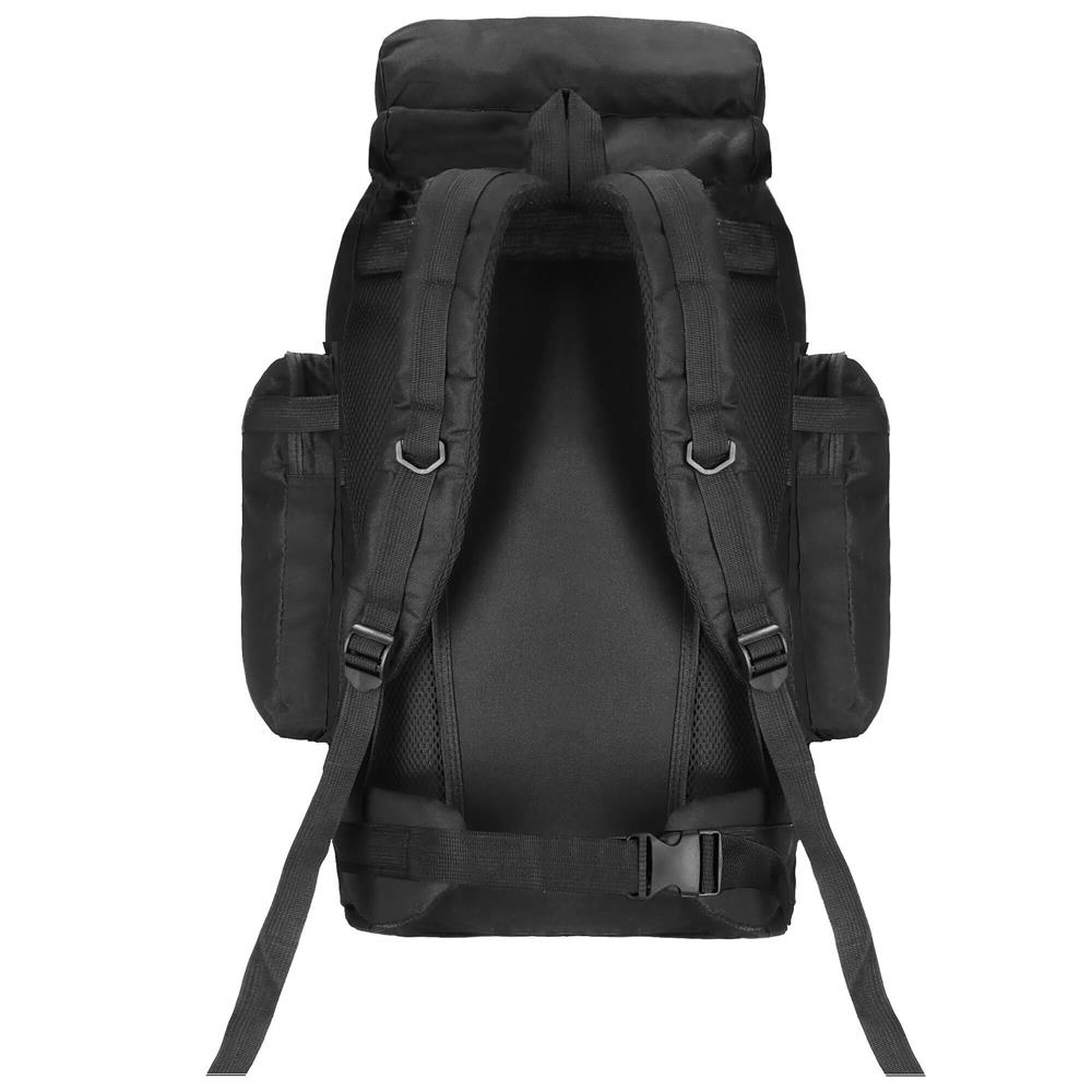 Rucsac drumetie de capacitate mare, 60L, compartimentat, hamuri reglabile, negru Household NewTrend