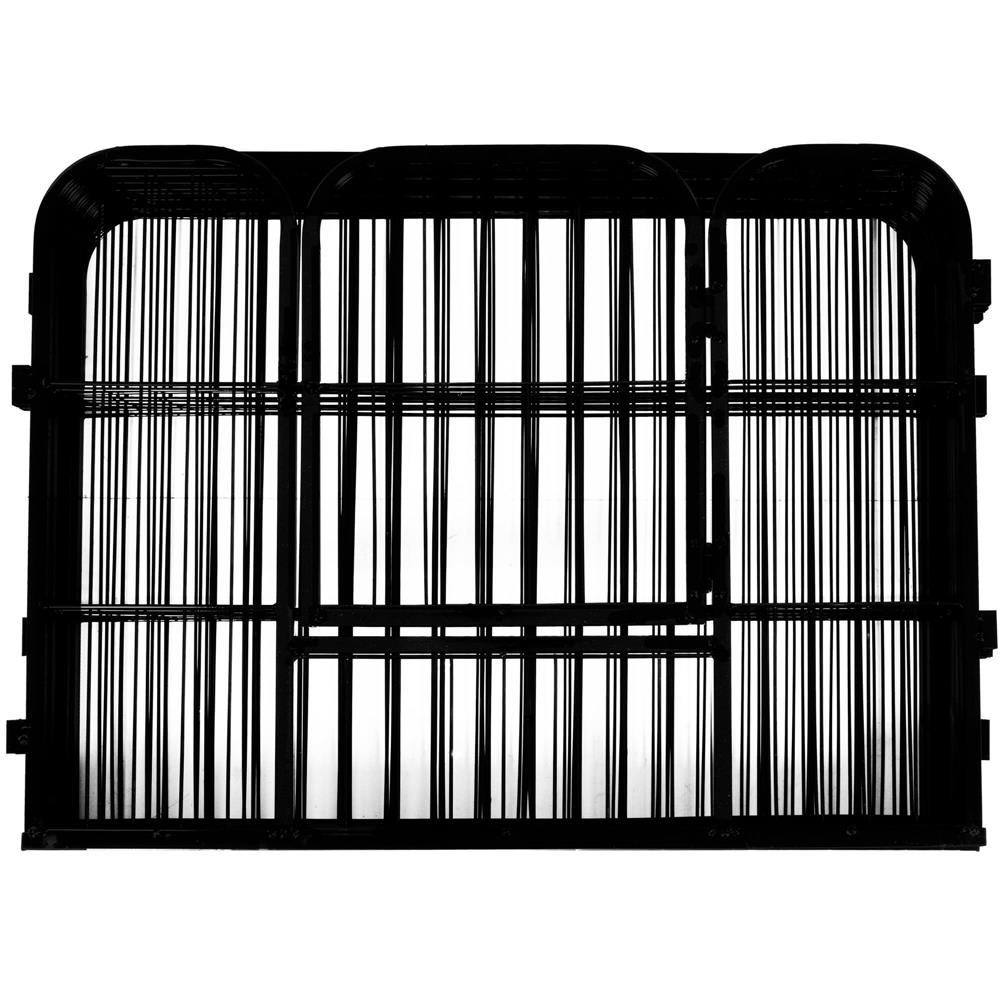 Tarc pentru animale de companie, din fier, forma configurabila, cu usa de acces, 5XL, 160x160x60cm, negru Household NewTrend