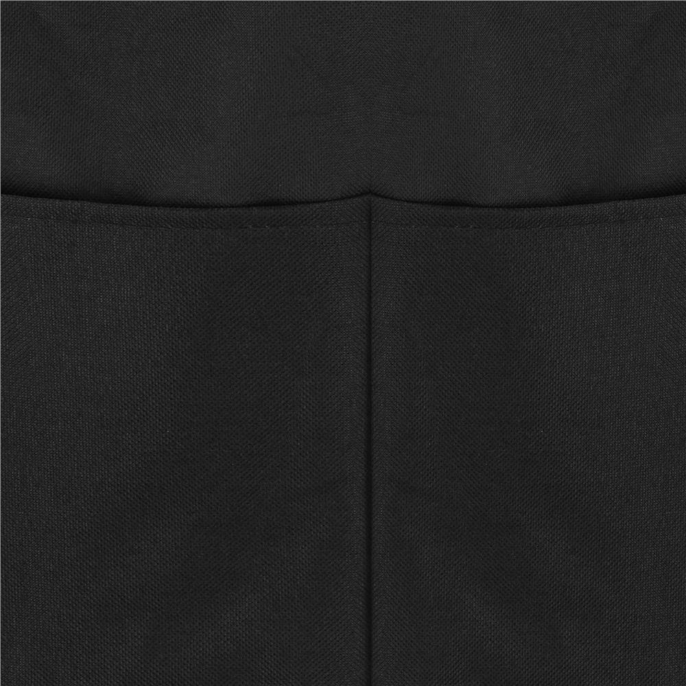 Cos de rufe cu 3 compartimente, cadru aluminiu, 68x40x60cm, 146 litri, negru Household NewTrend