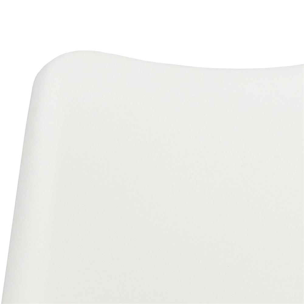 Set 4 scaune dining Verdhe pentru bucatarie cu perna tapitata cu piele ecologica, 44x82cm, alb Household NewTrend