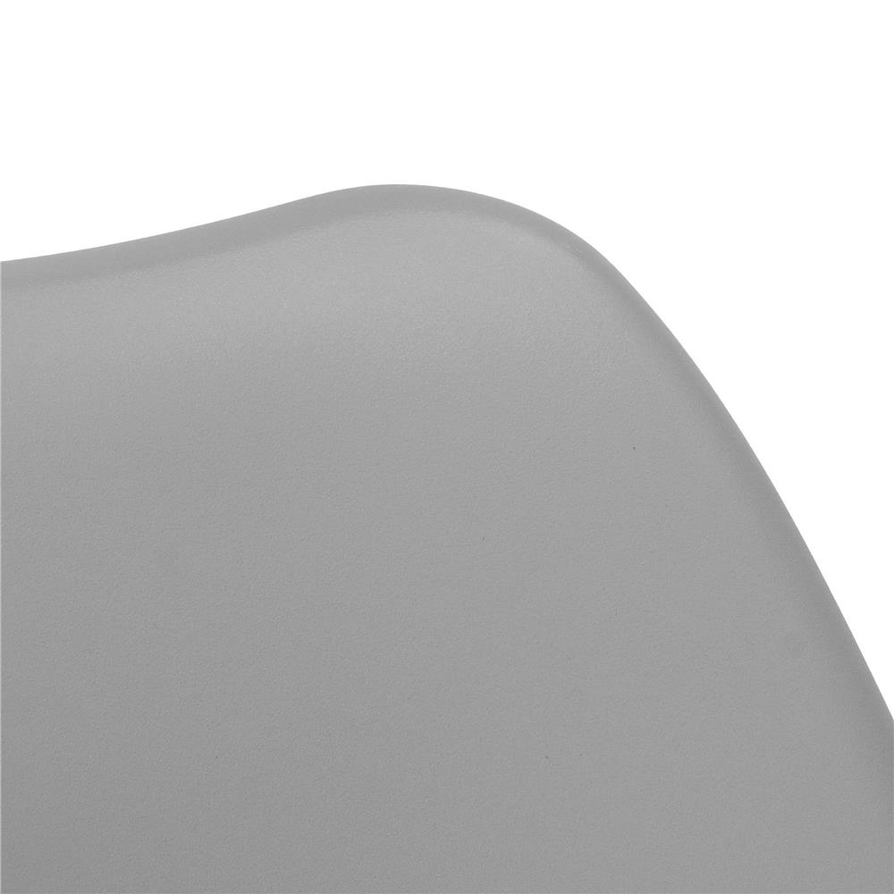 Set 4 scaune dining Verdhe pentru bucatarie cu perna tapitata cu piele ecologica, 44x82cm, gri Household NewTrend