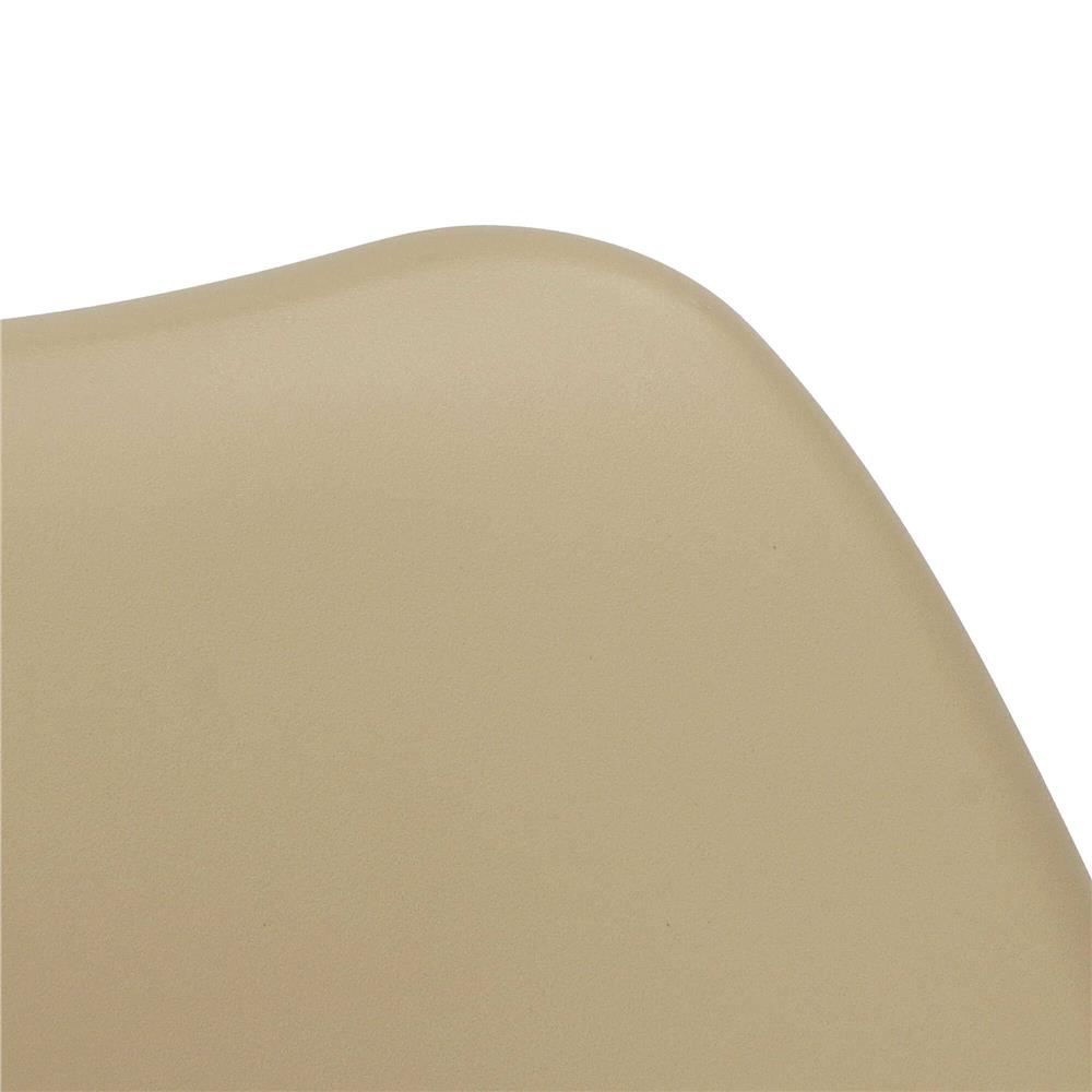 Set 4 scaune dining Verdhe pentru bucatarie cu perna tapitata cu piele ecologica, 44x82cm, maro Household NewTrend