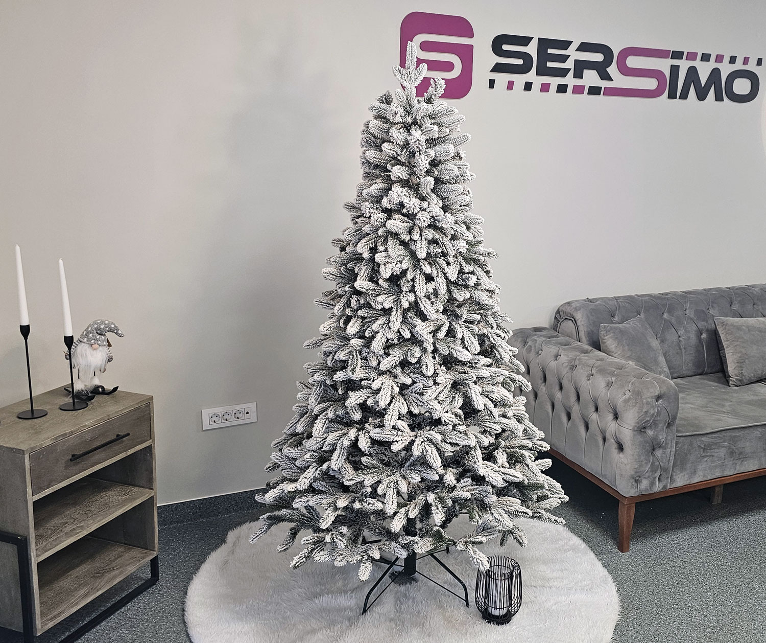 Brad artificial Christmas Deluxe by Sersimo, Global nins, mix 2D+3D, 180cm Household NewTrend