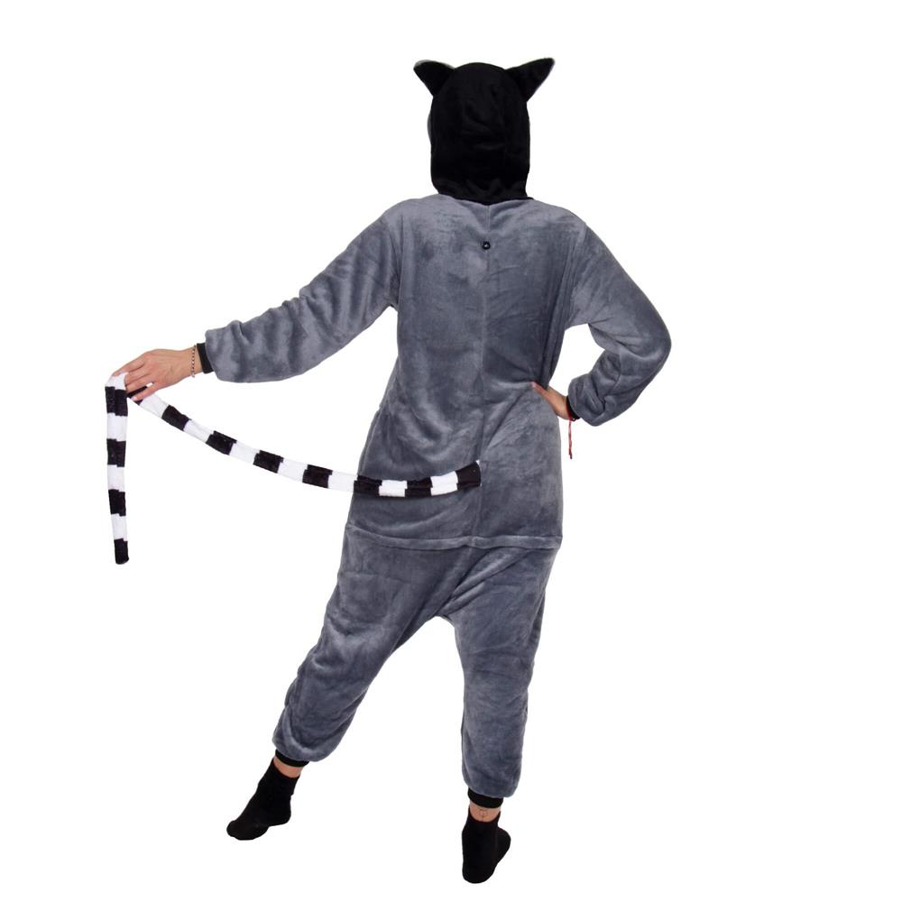 Pijama tip salopeta pentru adulti, model Lemur, marime L Household NewTrend
