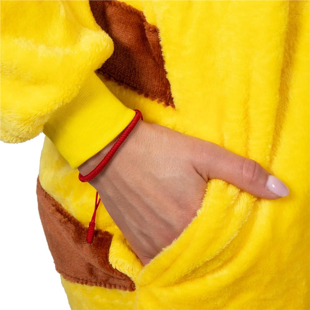 Pijama tip salopeta pentru adulti, model Pikachu, marime L Household NewTrend