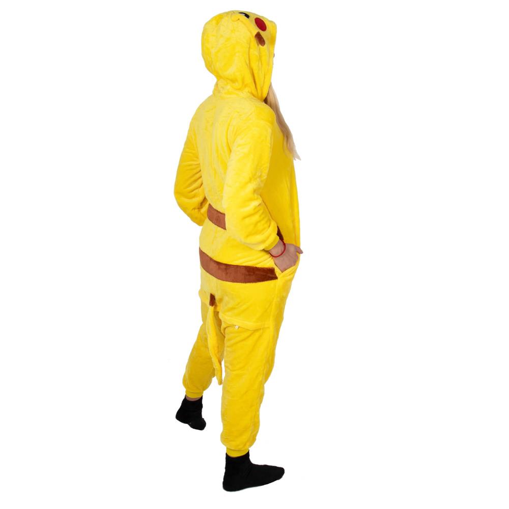 Pijama tip salopeta pentru adulti, model Pikachu, marime M Household NewTrend