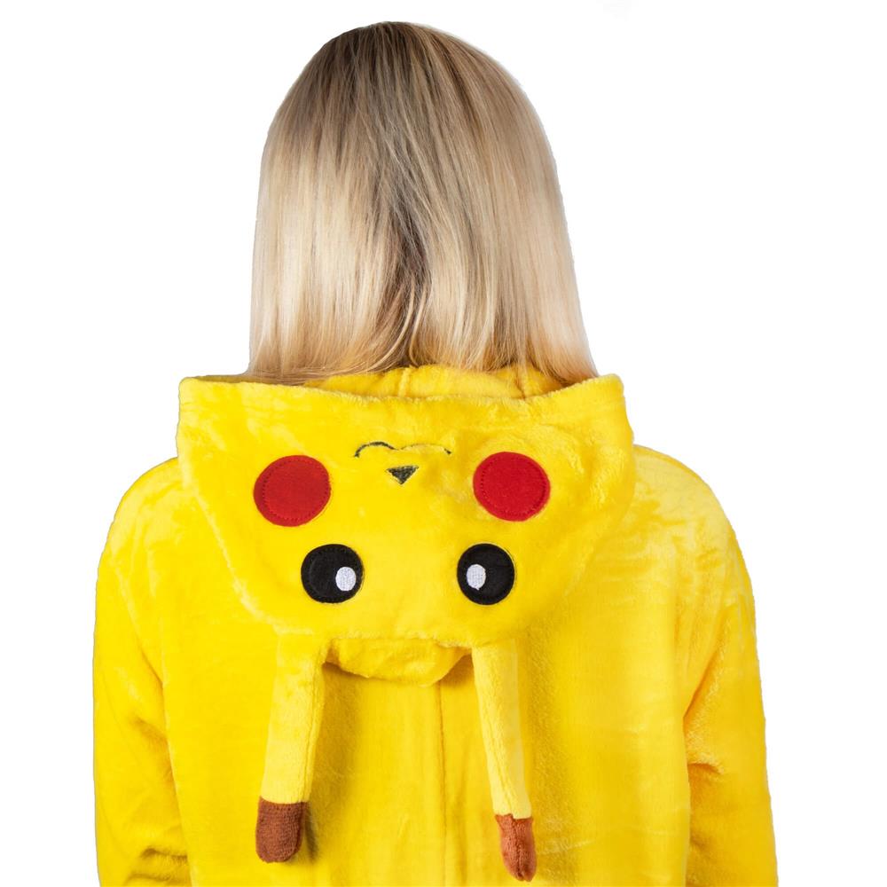 Pijama tip salopeta pentru adulti, model Pikachu, marime S Household NewTrend