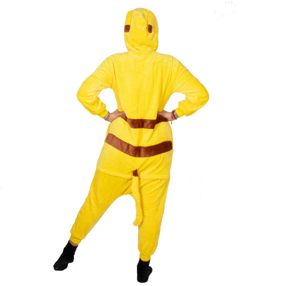 Pijama tip salopeta pentru adulti, model Pikachu, marime S Household NewTrend